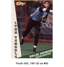 Lynn Venable's player card appears courtesy of the Pacific Trading Card Company