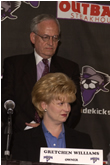 Gretchen and Sonny Minyard, 2002 Press Conference photo